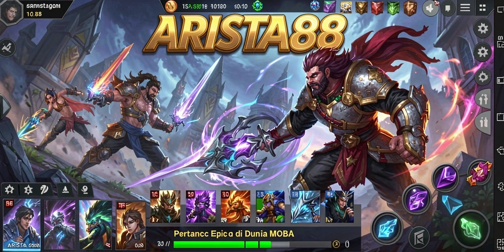 Tampilan gameplay ARISTA88 yang menegangkan dan seru.