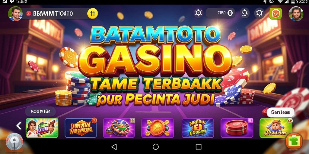 Tampilan gameplay menarik dari BATAMTOTO dengan suasana Kasino yang kental.