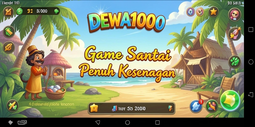 Screenshot gameplay <strong>DEWA1000</strong> yang menampilkan kebahagiaan saat bermain.