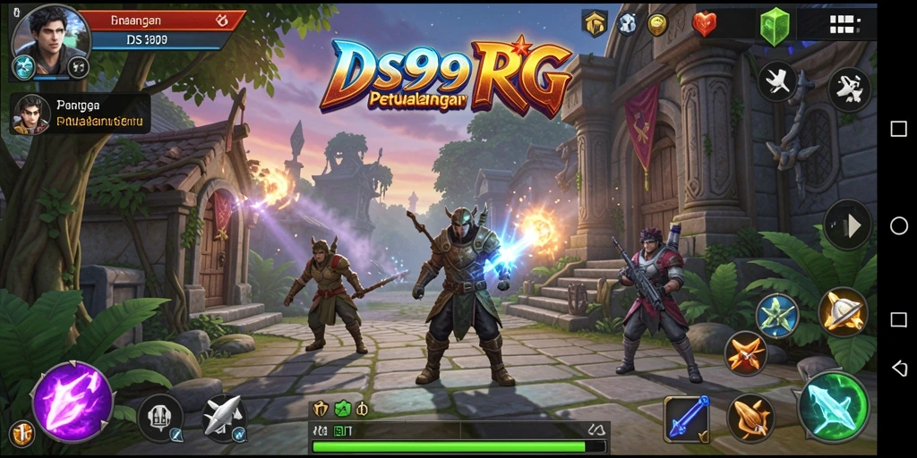 Tampilan gameplay DS99 yang menakjubkan dan penuh aksi.