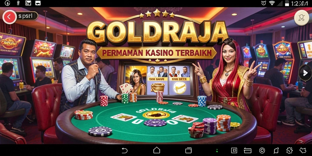 Tampilan gameplay seru dari GOLDRAJA dengan berbagai pilihan permainan kasino.