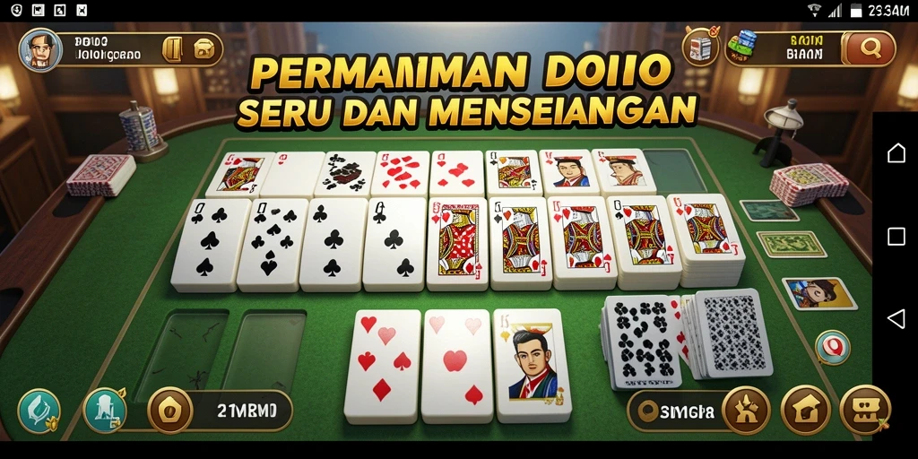 Gambaran gameplay seru dalam permainan Domino HO3.