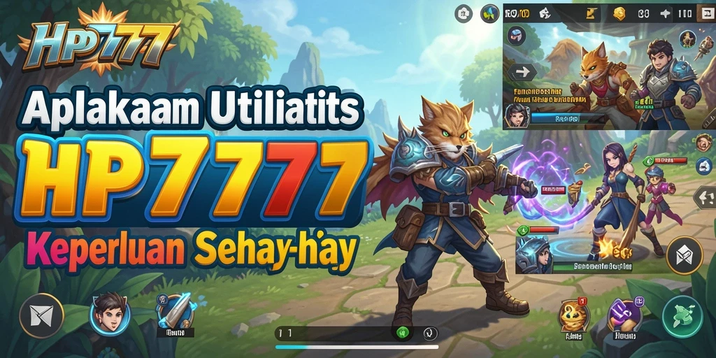 Tampilan utama HP777 dengan fitur utilitas yang memudahkan aktivitas.