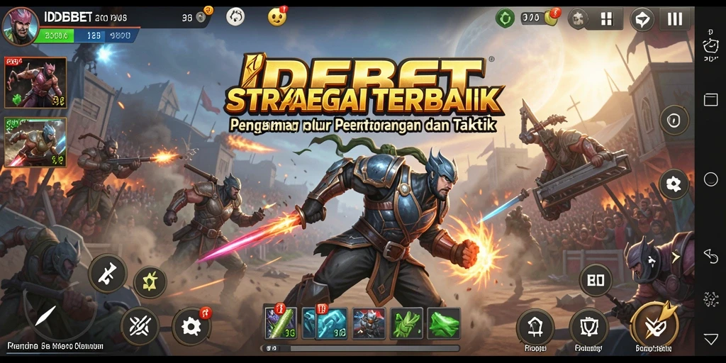 Tampilan screenshot IDEBET yang menggambarkan aksi pertempuran strategi yang mendebarkan.