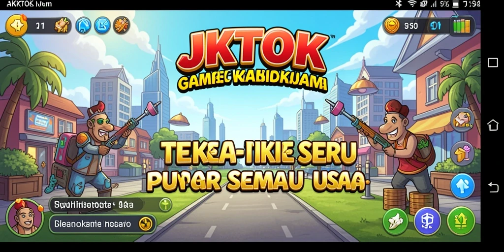 Gameplay JKTOK menampilkan tantangan puzzle yang seru.