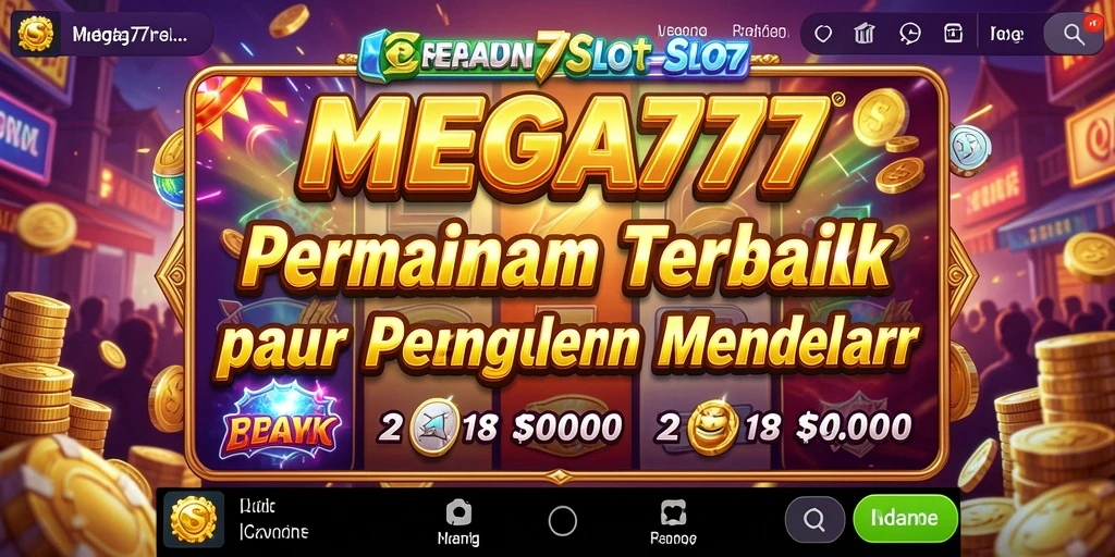 Tampilan gameplay slot yang mengasyikkan dan mendebarkan di MEGA777.