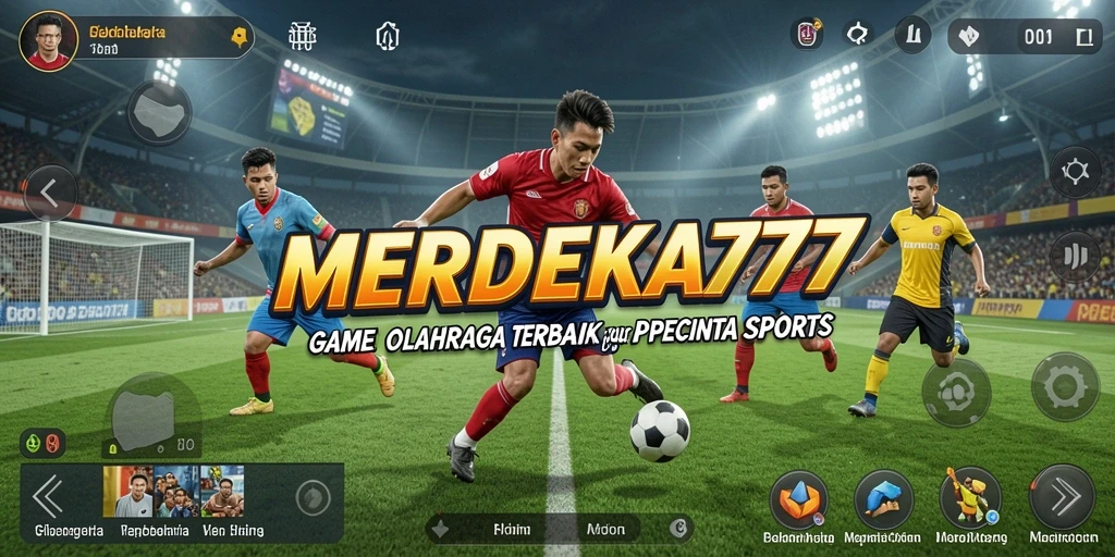 Screenshot gameplay <strong>MERDEKA777</strong> menampilkan aksi seru dalam pertandingan olahraga.