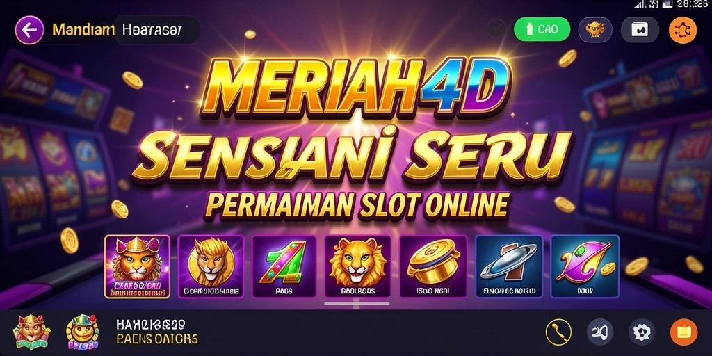 Screenshot gameplay MERIAH4D menampilkan kegembiraan bermain Slot.