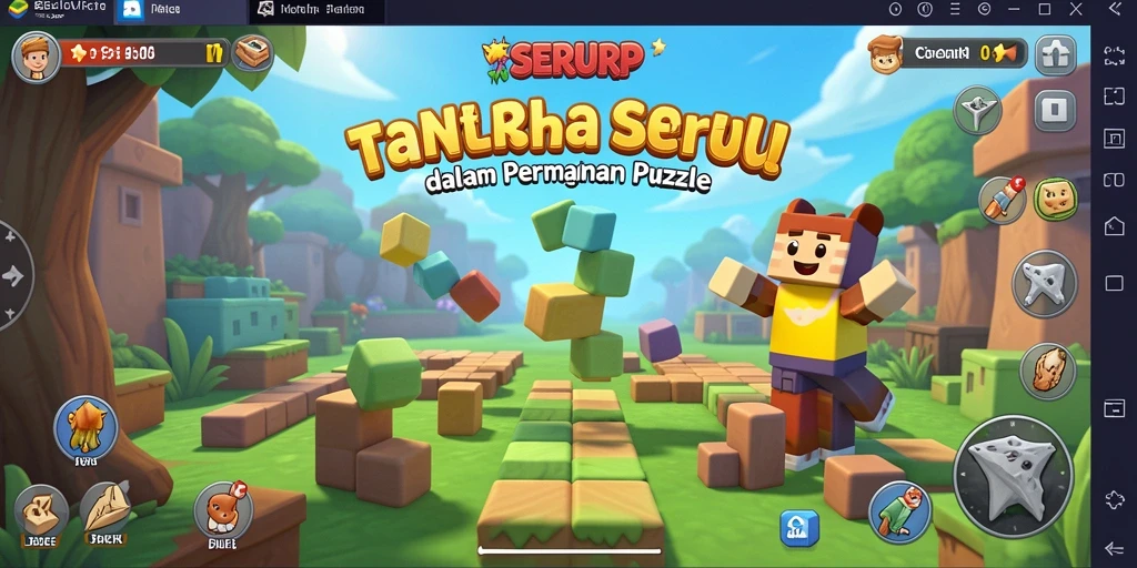 Screenshot SERURP menunjukkan gameplay Puzzle yang menantang dan menarik.