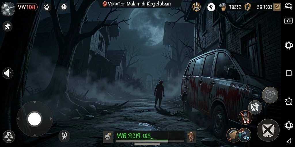 Gameplay menegangkan dengan suasana kegelapan yang mencekam.