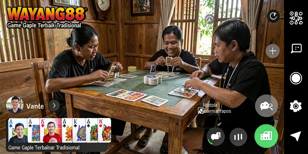 Tampilan gameplay Gaple yang seru dan interaktif di WAYANG88.
