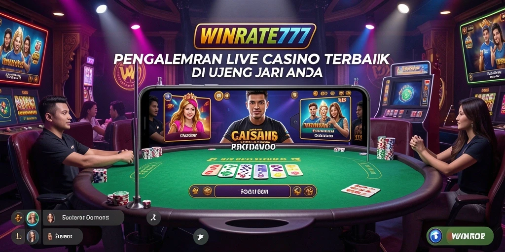Tampilan menawan dari gameplay Live Casino di WINRATE777.